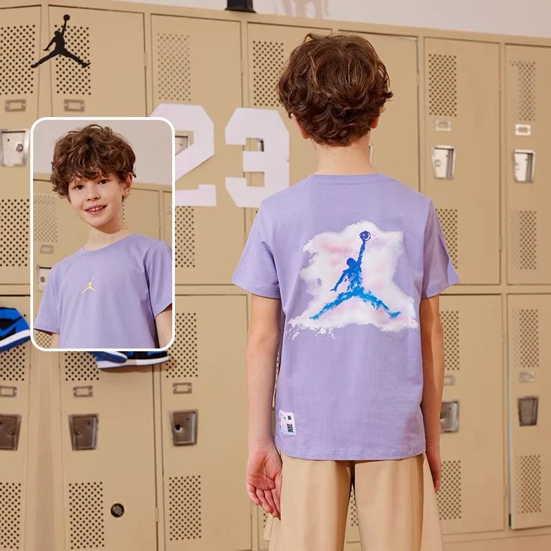 【官方旗舰】AIR JORDAN童装男童短袖T恤夏季新款儿童运动短袖C584