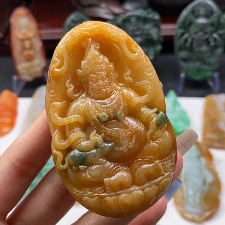 定制翡翠未镶嵌黄财神