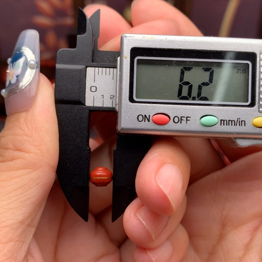 南红玛瑙配饰未镶嵌过1.2双线