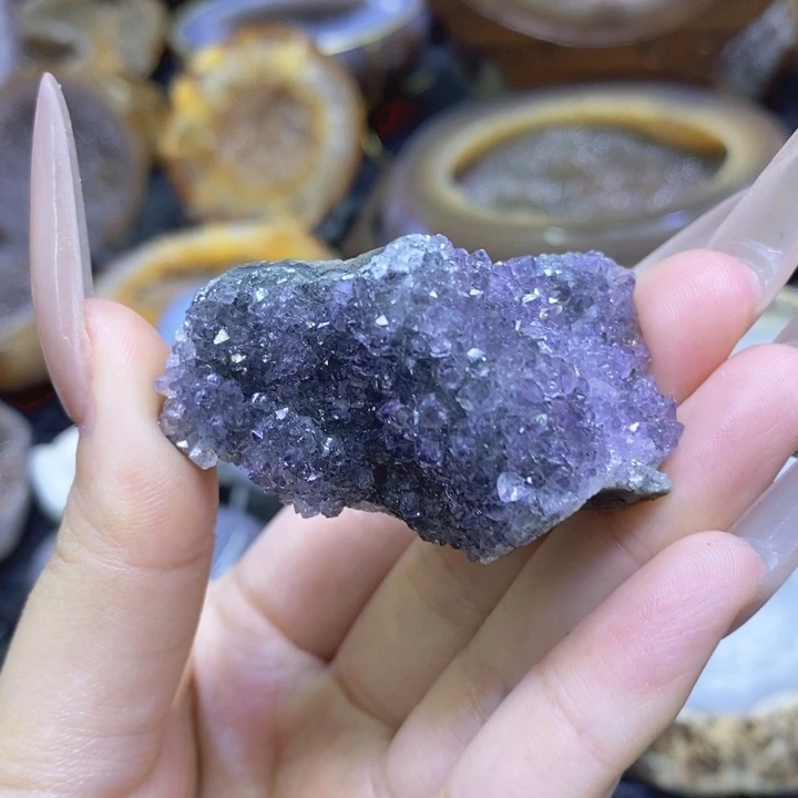 未镶嵌珠宝半成品紫晶紫晶块