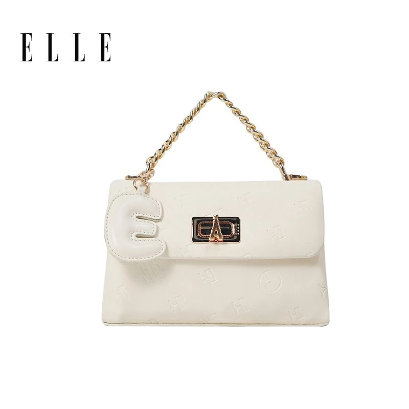 ELLE25春夏清新时尚剑桥邮差包斜挎包手提包包46692