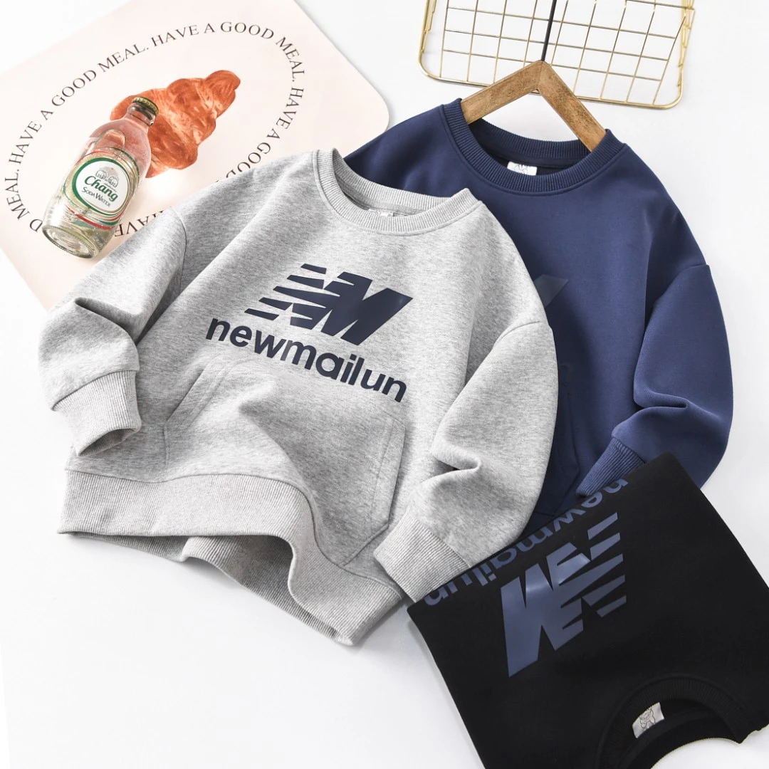 儿童男童华棉【NM字母卫衣】中大童休闲百搭时尚卫衣