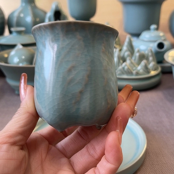 瓷片白菜杯一一一一一一