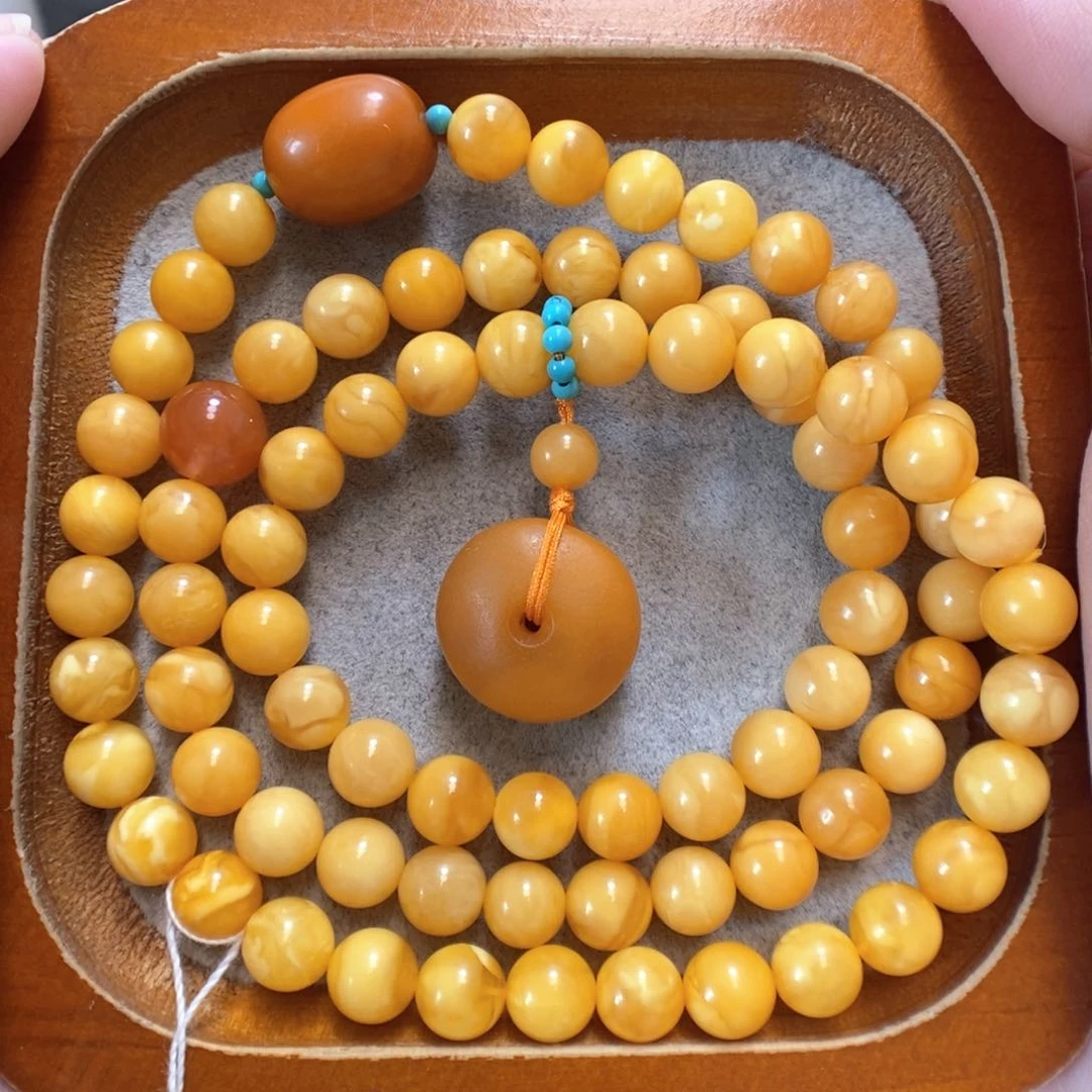 未镶嵌蜜蜡手串蜜蜡手串