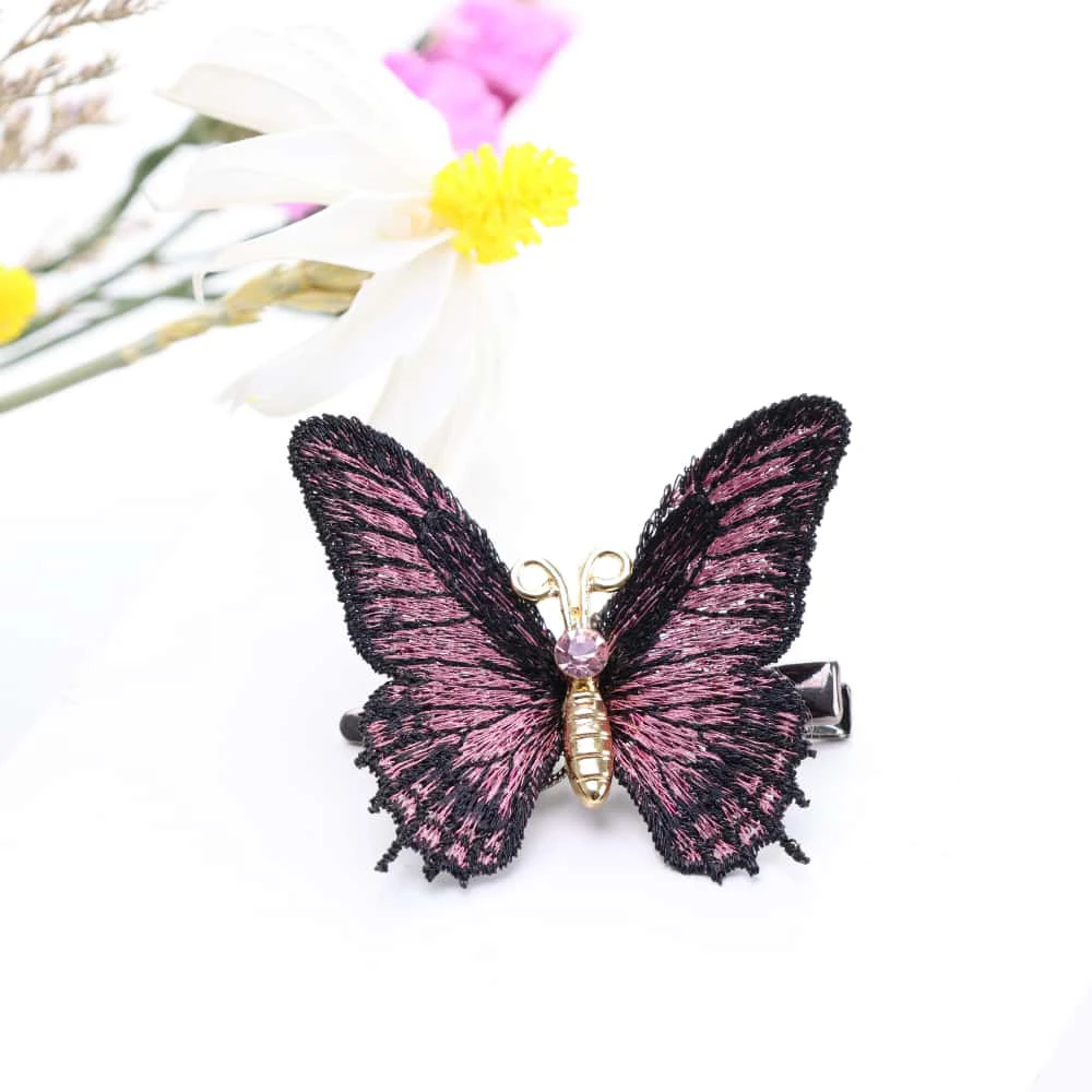 梦橘系列蝴蝶鸭嘴夹时尚复古发夹