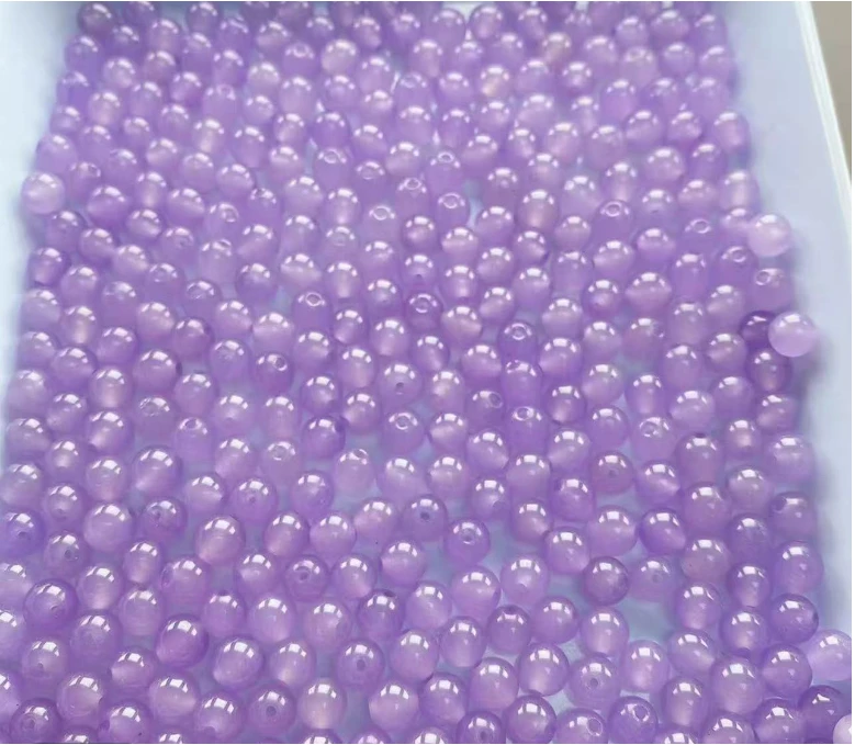 缅料A货卡6mm左右紫色珠子一颗(多样发货)