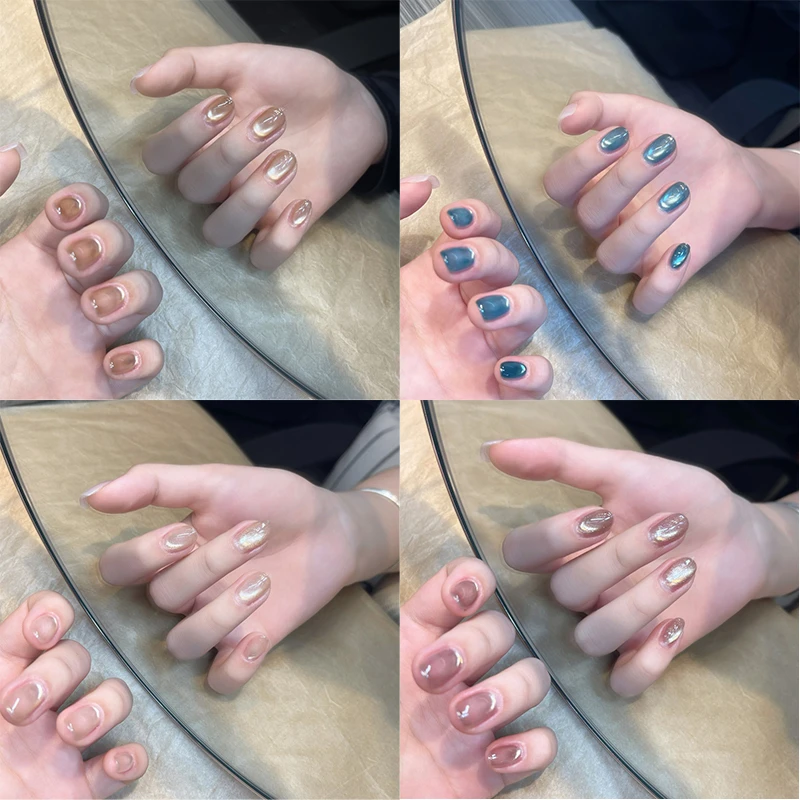 skywater爆闪夏季流行玻璃珠猫眼甲油胶2025显白小灯泡美甲店专用