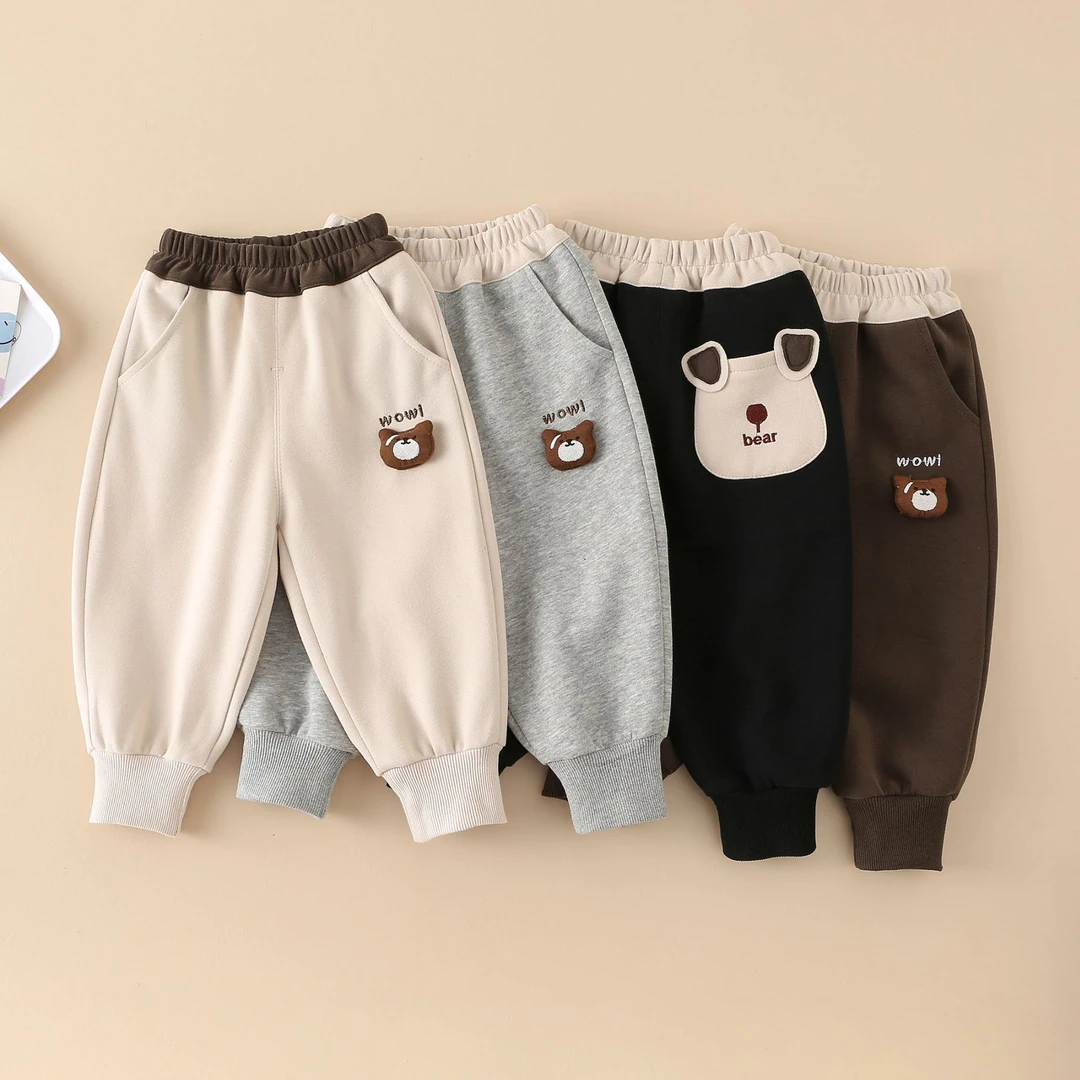 儿童卫裤春季男童裤子宝宝休闲裤薄款小童春秋男孩春装运动裤外D