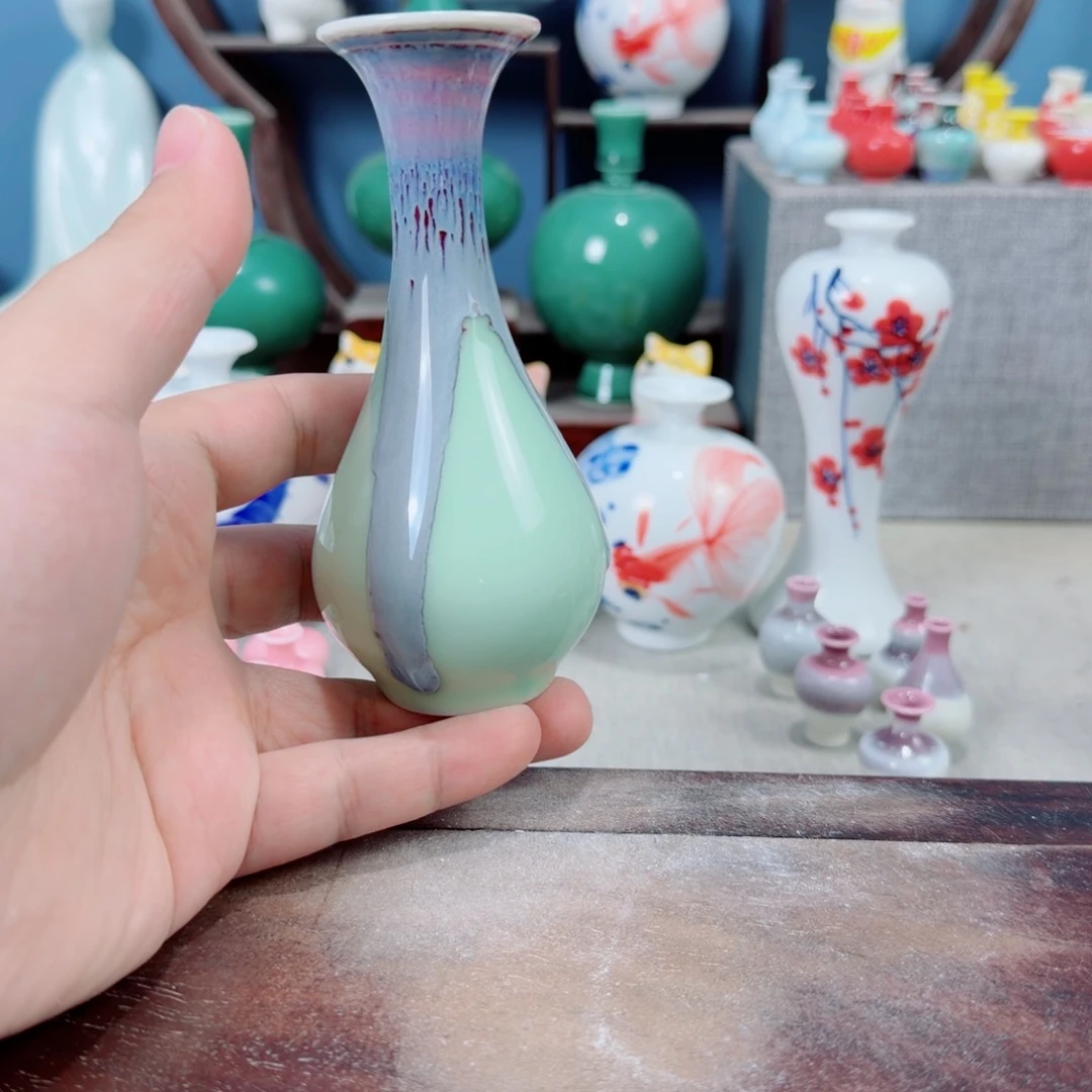 陶瓷手工小花器摆件