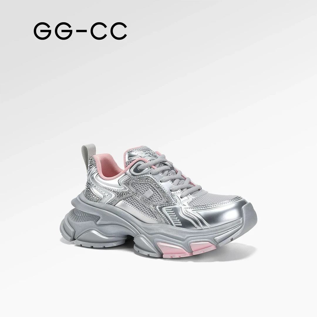 GG-CC【直播专享 499福利款】GGCC春秋时尚厚底增高老爹鞋女运动鞋