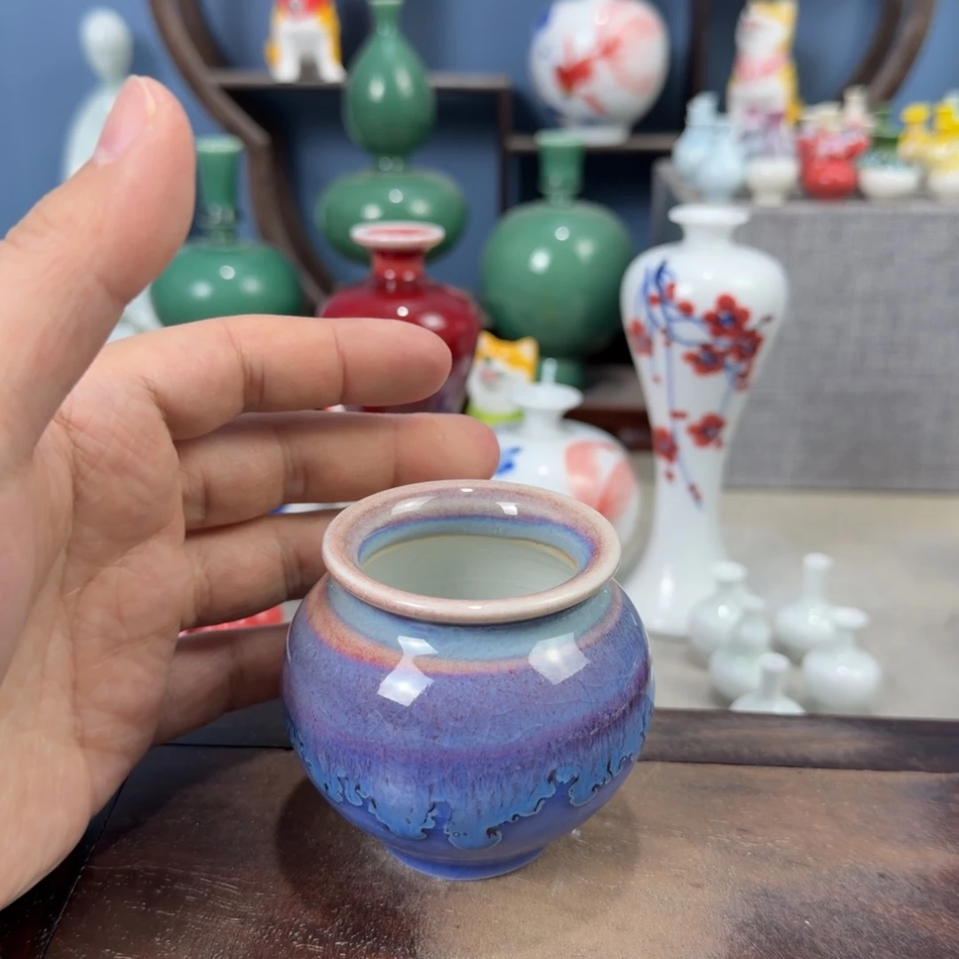 陶瓷手工小花器摆件