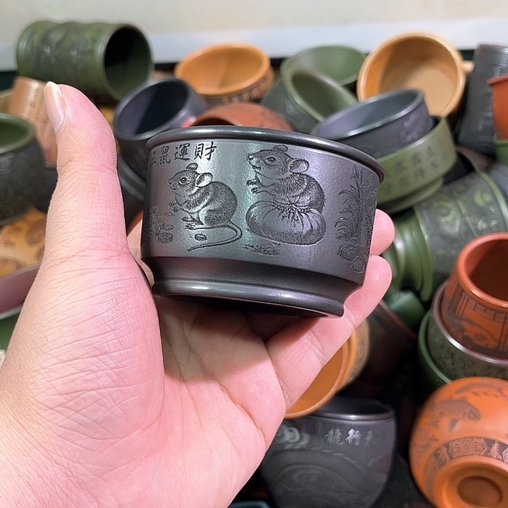 茶杯紫砂全手工紫砂主人杯