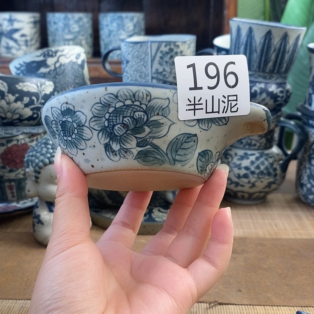 手工手绘青花高温陶瓷