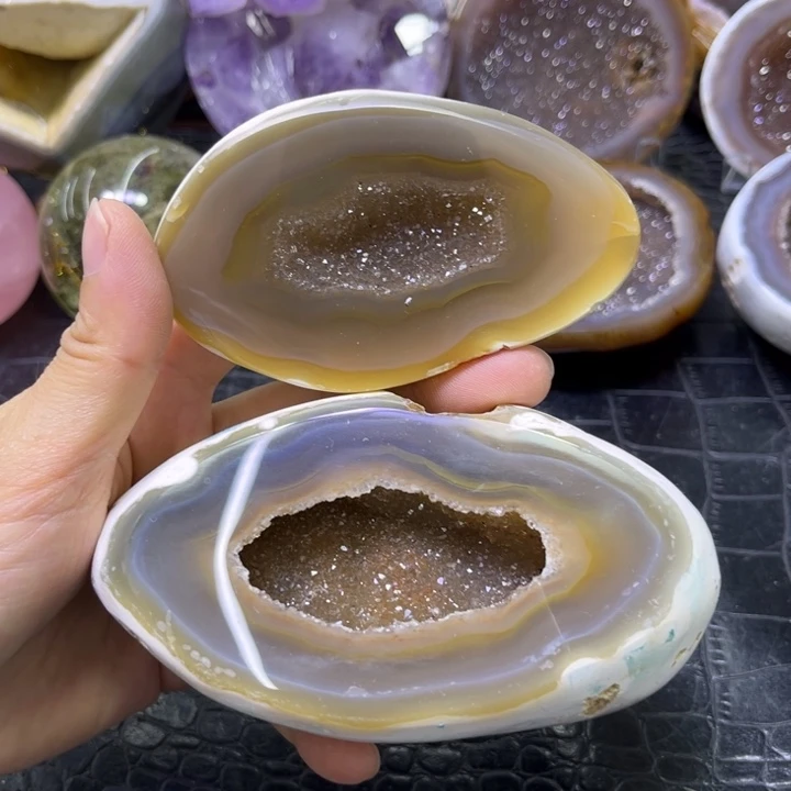 未镶嵌发饰水晶黄晶盆
