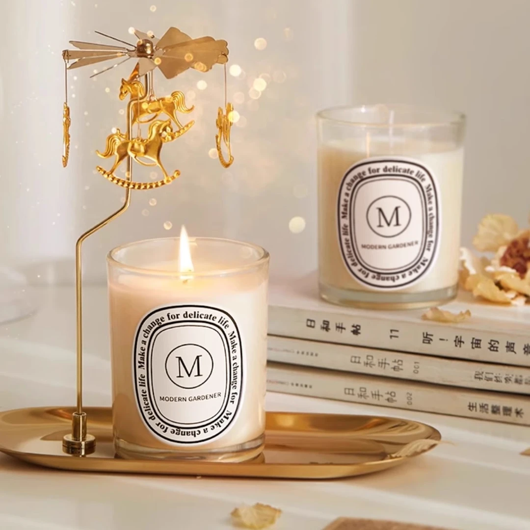 栀子花香薰蜡烛卧室内家用持久高级送生日礼物结婚伴手礼浪漫情调