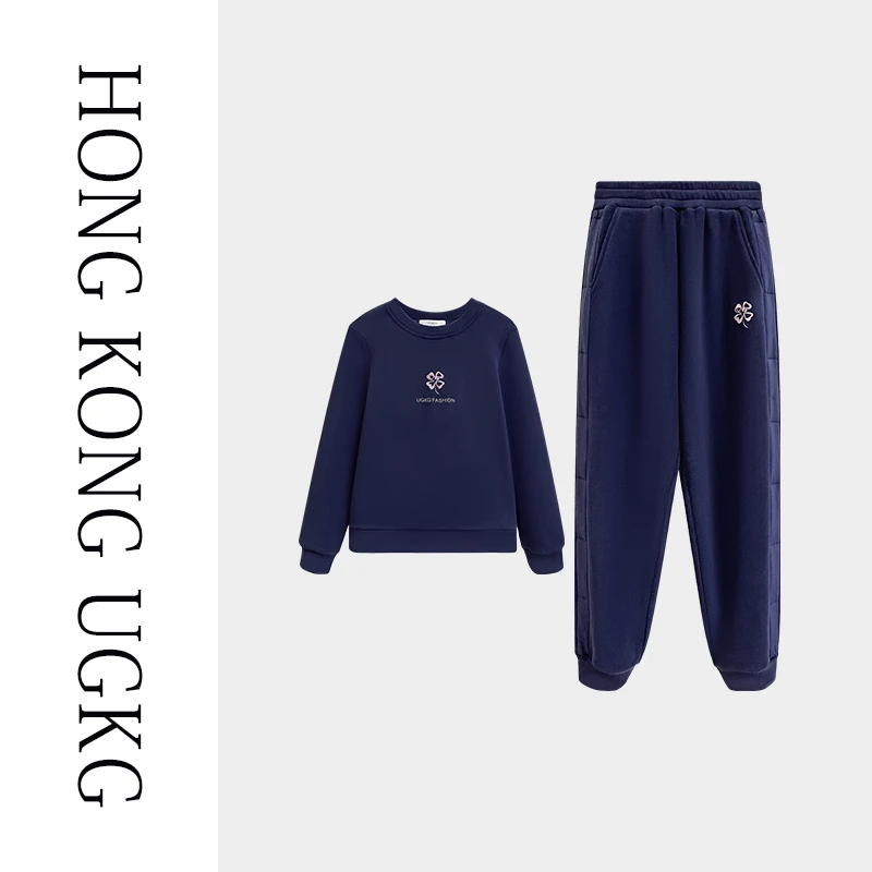 香港UG&KG-蛾眉曼睩休闲卫衣套装-73244ZH049