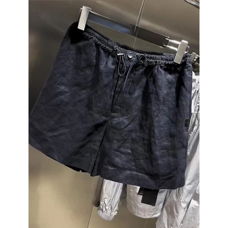 时尚黑色短裤时髦气质百搭裤子欧货设计感简约休闲裤2025夏季新款