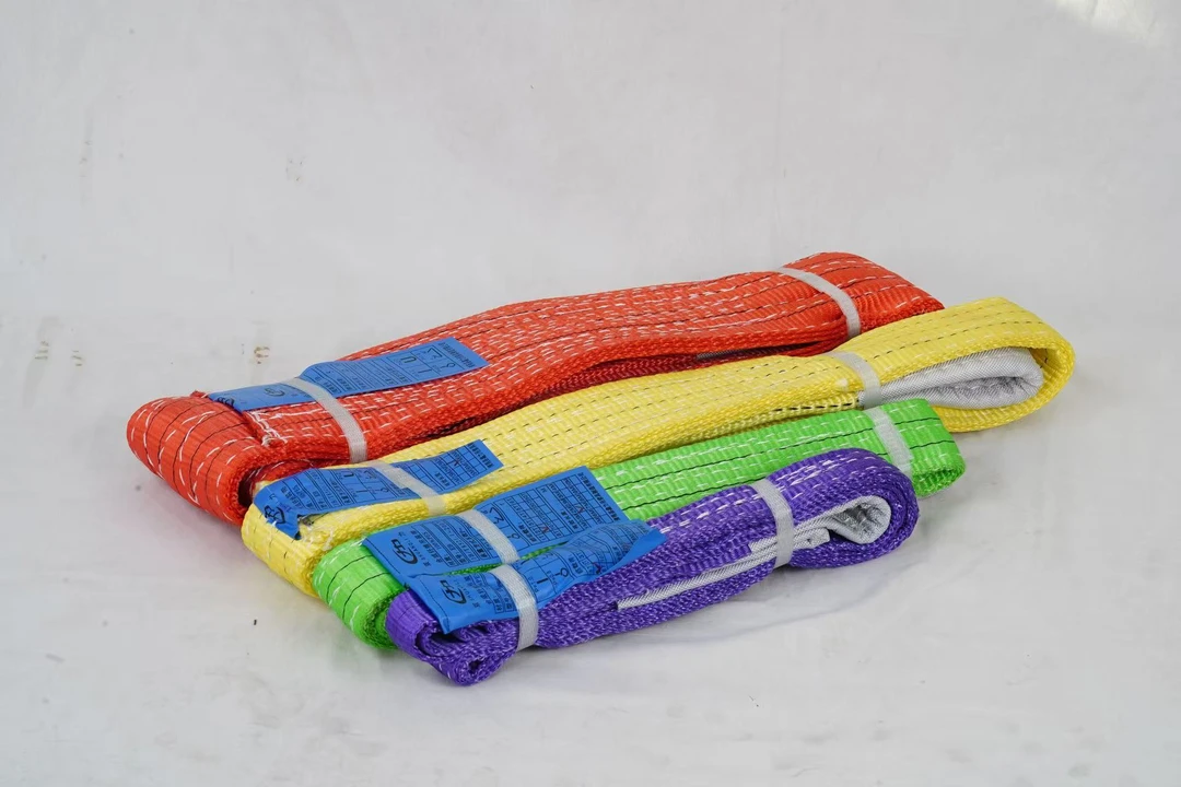 彩色扁平吊装带2吨1米4条 1.5米 各2条