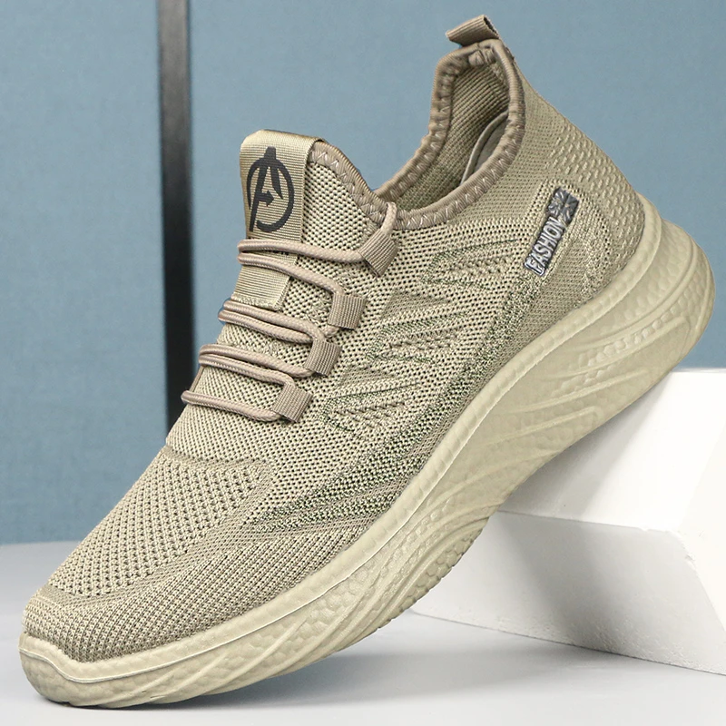 男士运动休闲鞋2025新款老北京布鞋男款爸爸鞋网面透气软底防滑