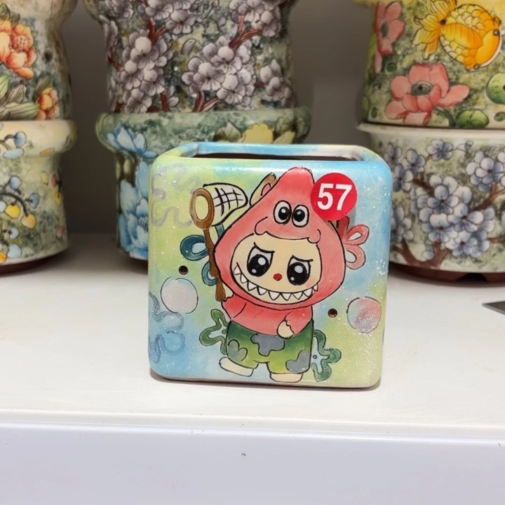 景德镇手绘花盆陶瓷8/10