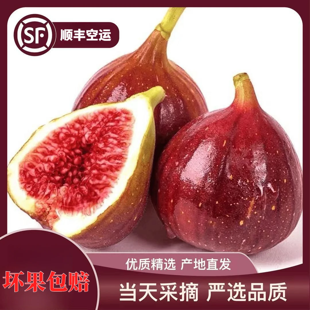 【顺丰包邮】红皮无花果现摘现发软糯香甜当季应季水果波姬红