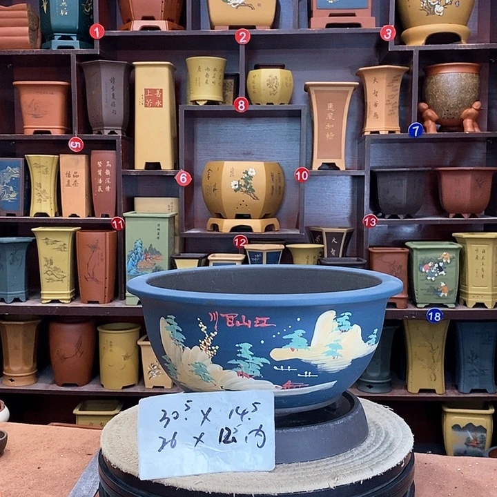 紫砂花盆紫砂花盆