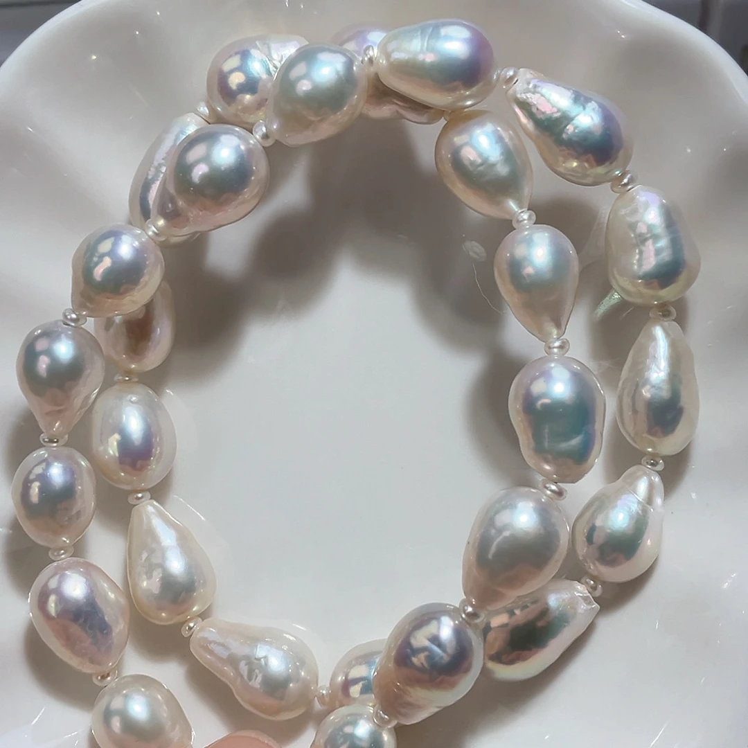 淡水珍珠颈饰银S925镶嵌