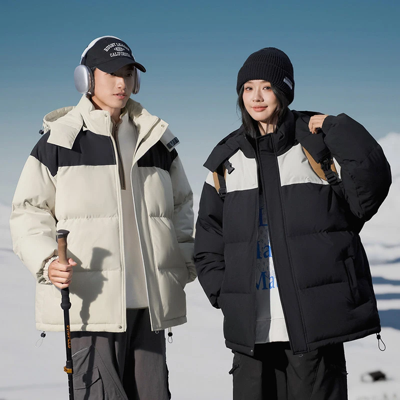 MAYBEYOND 24AW冬季新款潮牌连帽可拆情侣保暖时尚防寒外套