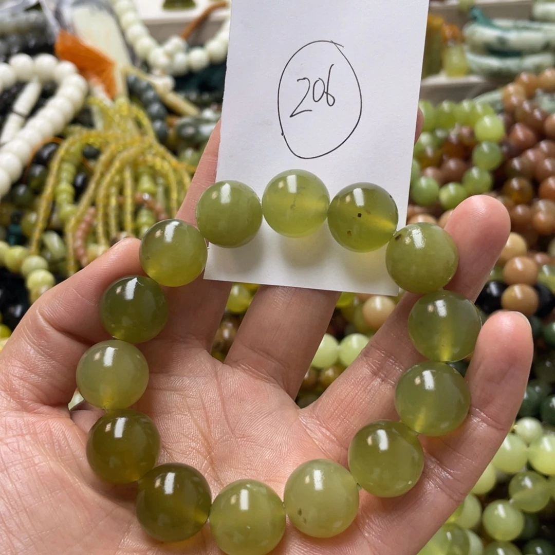 蛇纹石玉手链未镶嵌