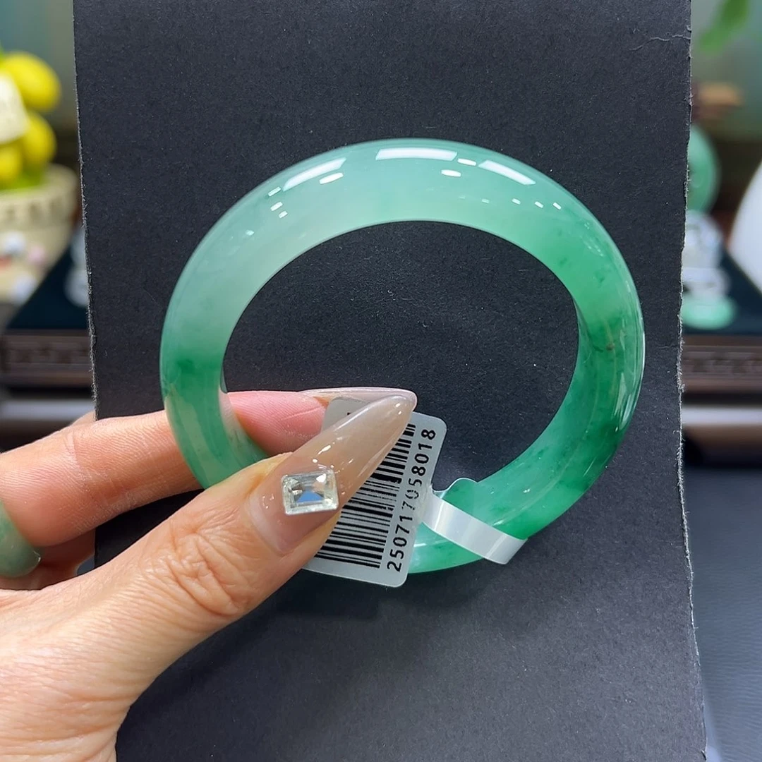 石英质玉（非洲翠）未镶嵌手镯58-59