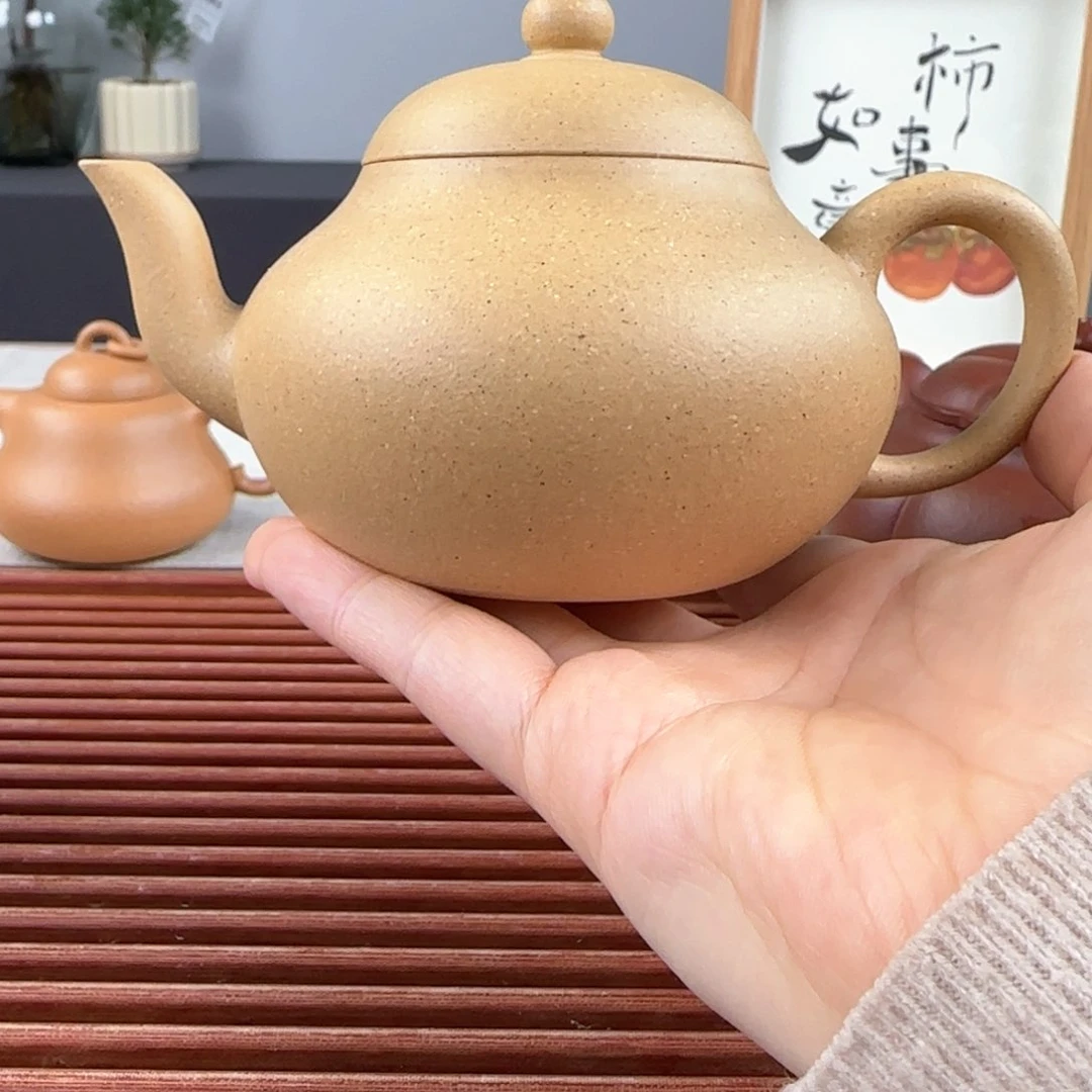 紫砂茶壶一***迹微瑕绿泥