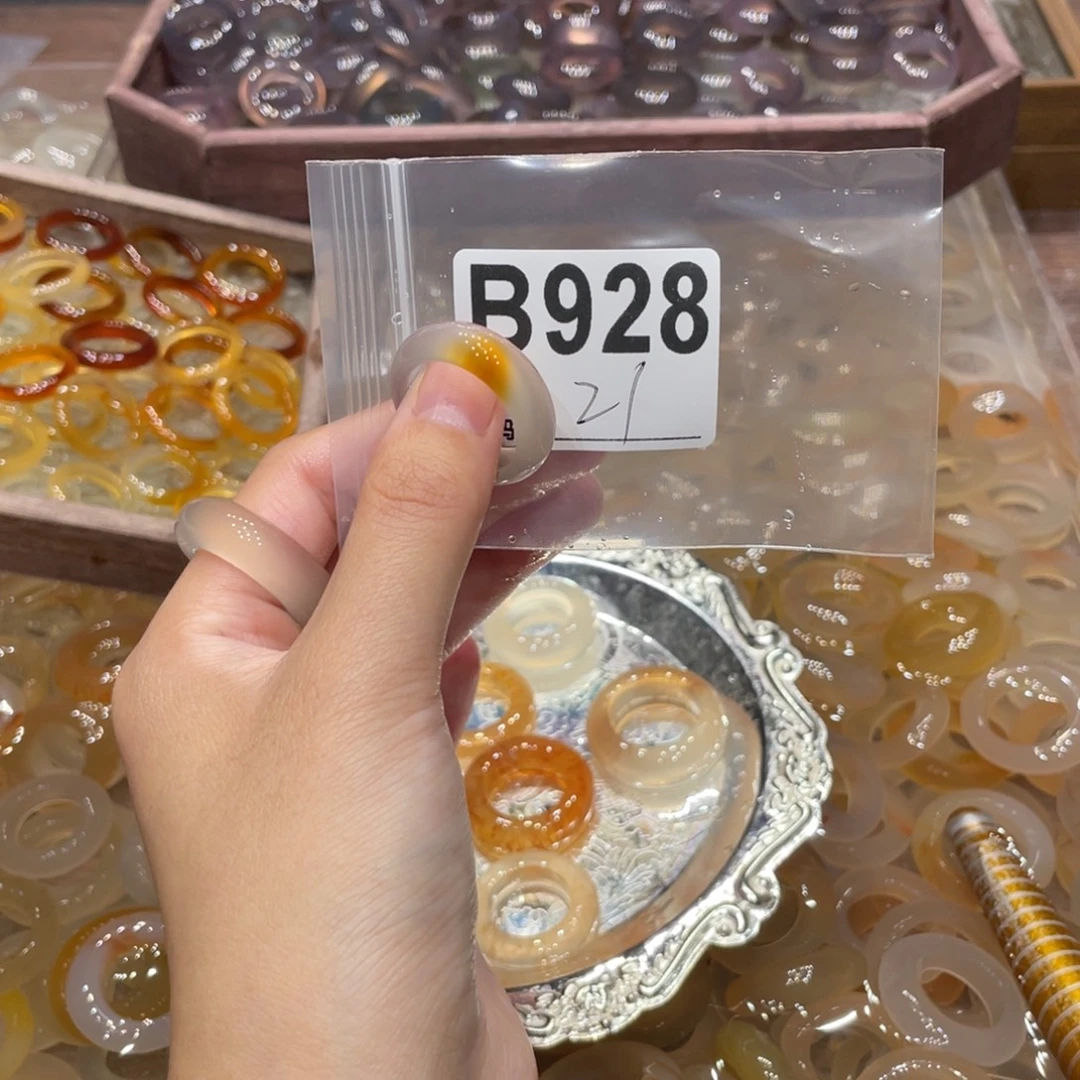 玛瑙/玉髓未镶嵌戒指928