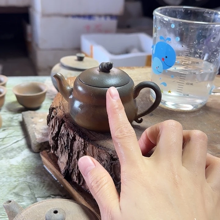 茶壶紫泥坭兴陶龙窑柴烧大寺
