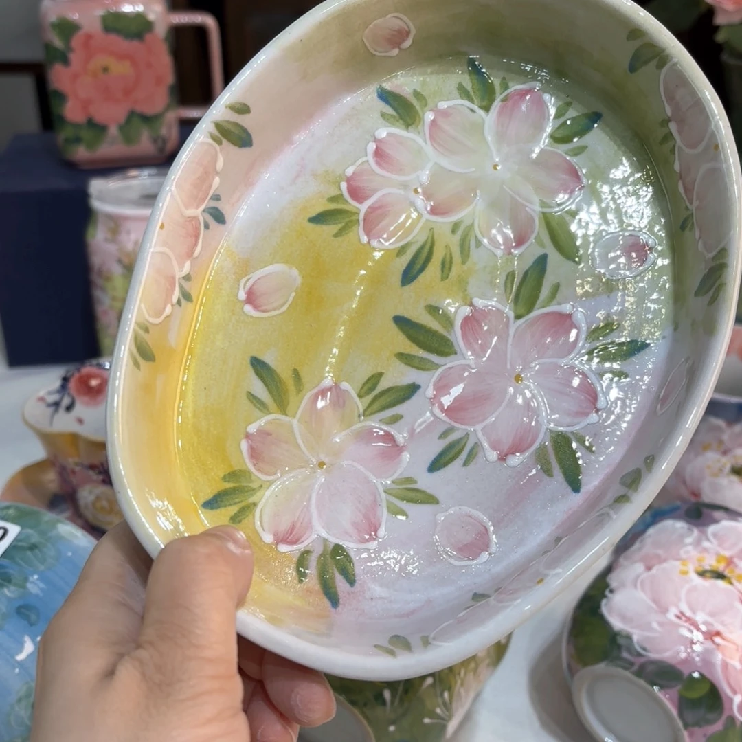 景德镇手绘高温釉下彩陶瓷茶具