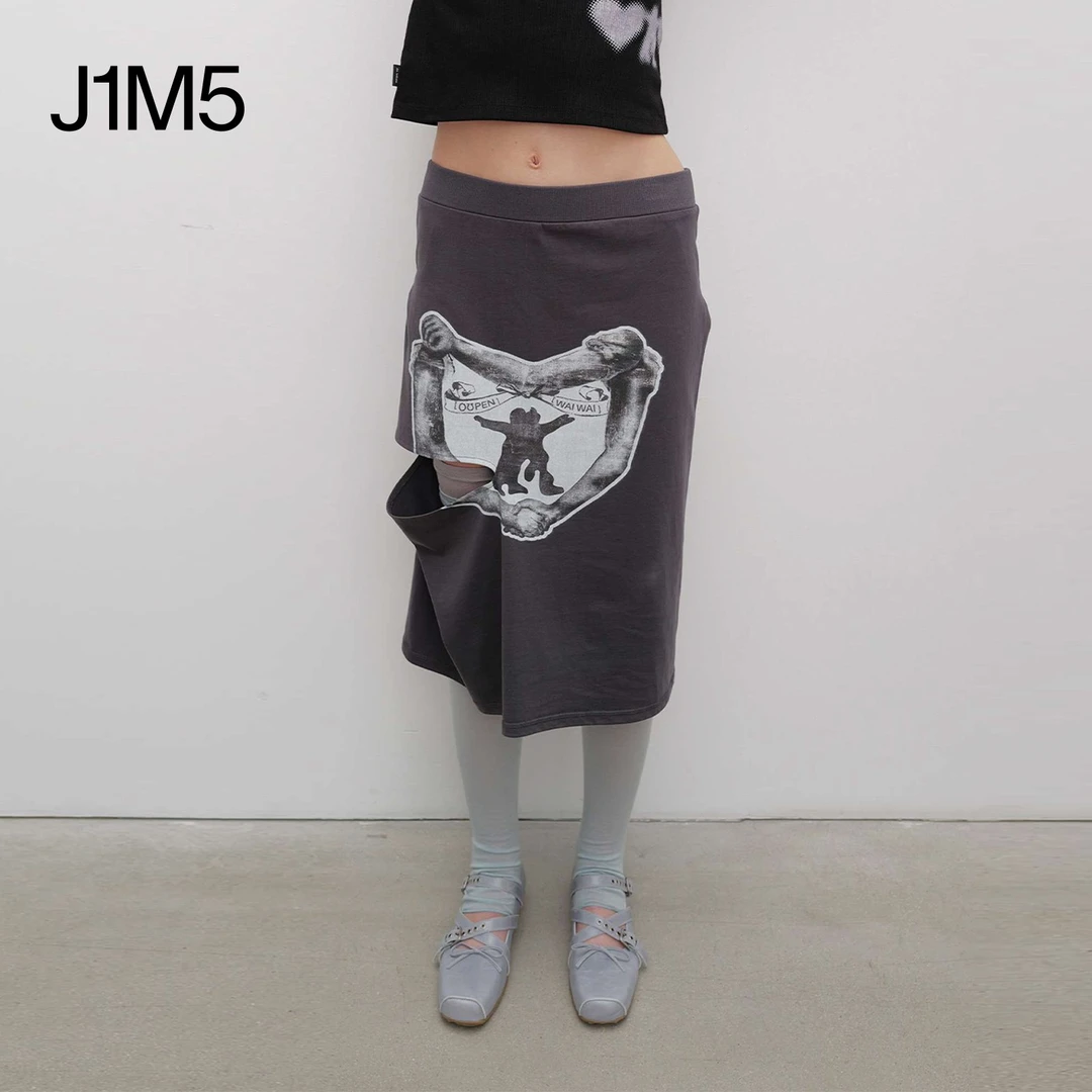 J1M5买手店 OPEN YY 25早春 抱心侧开口设计卫裙 设计师品牌