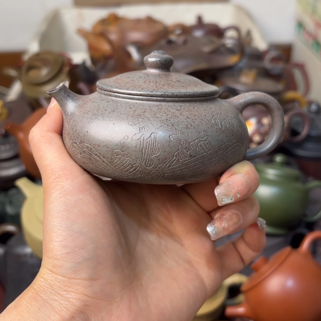 紫砂茶壶盖子内裂纹晃盖