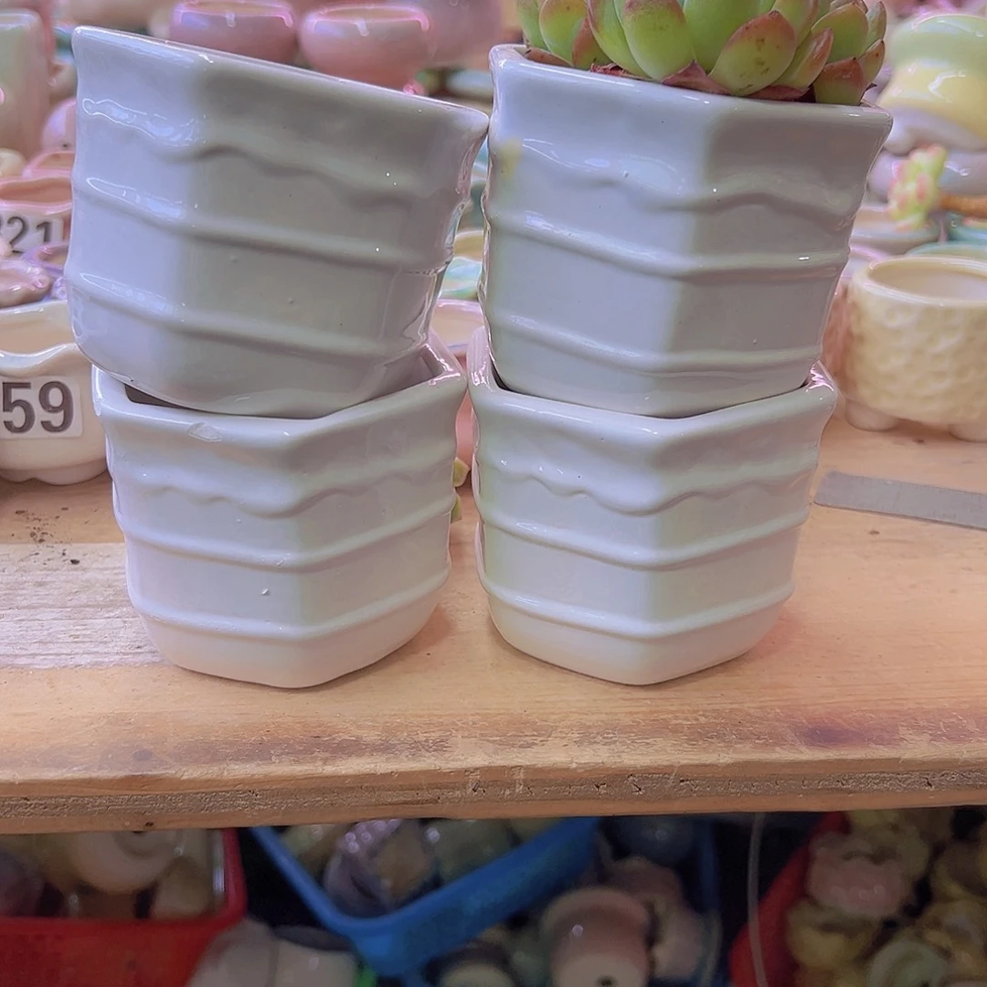 陶瓷花盆当场满12包邮