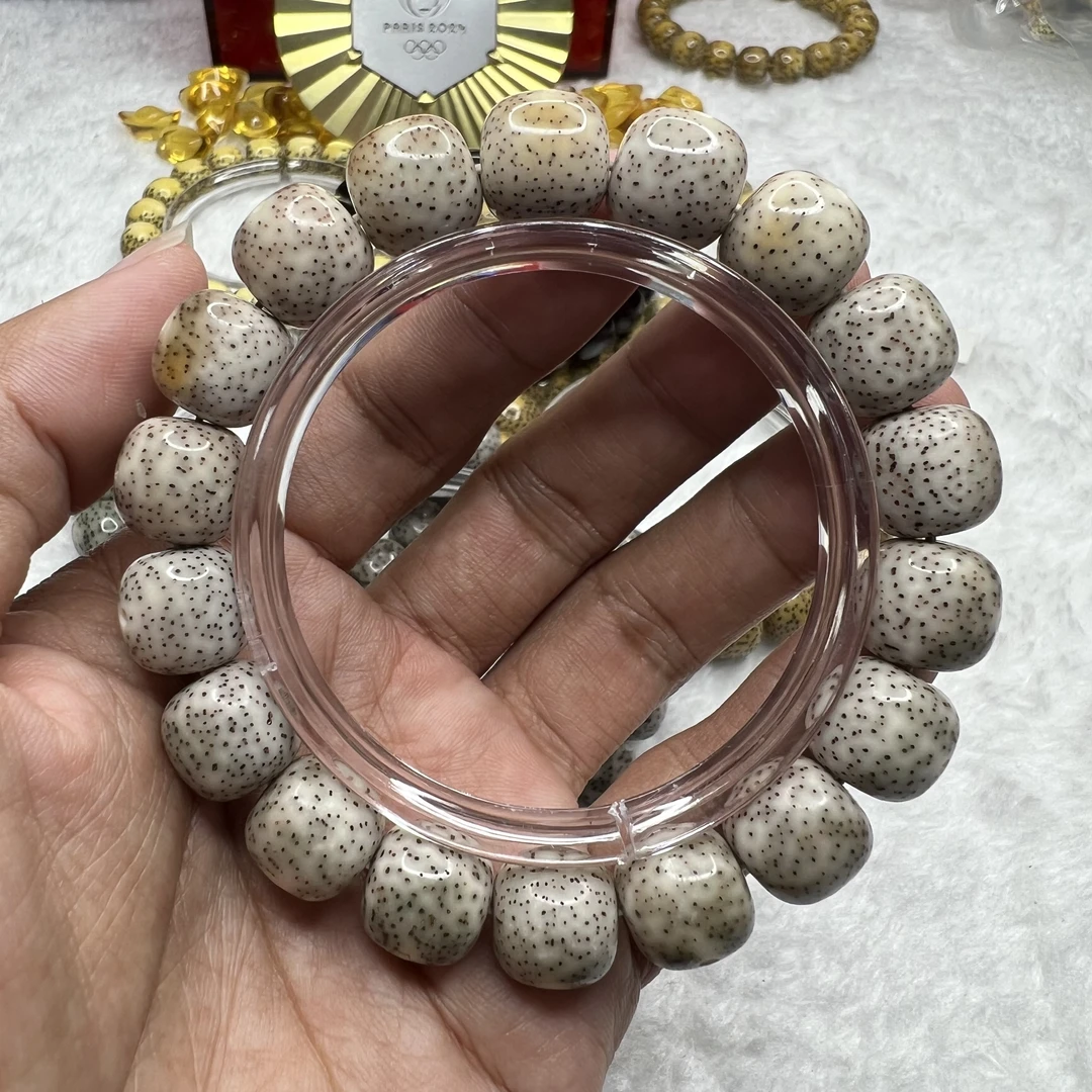 13*12石玉润针尖牛毛小细星海南星月菩提手串直销正品保障