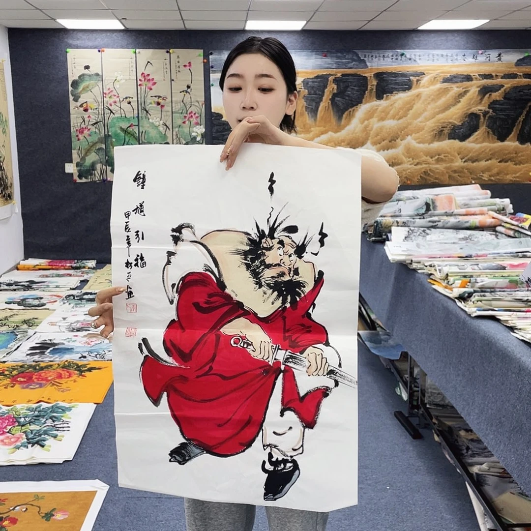 国画作品小姐姐放漏…