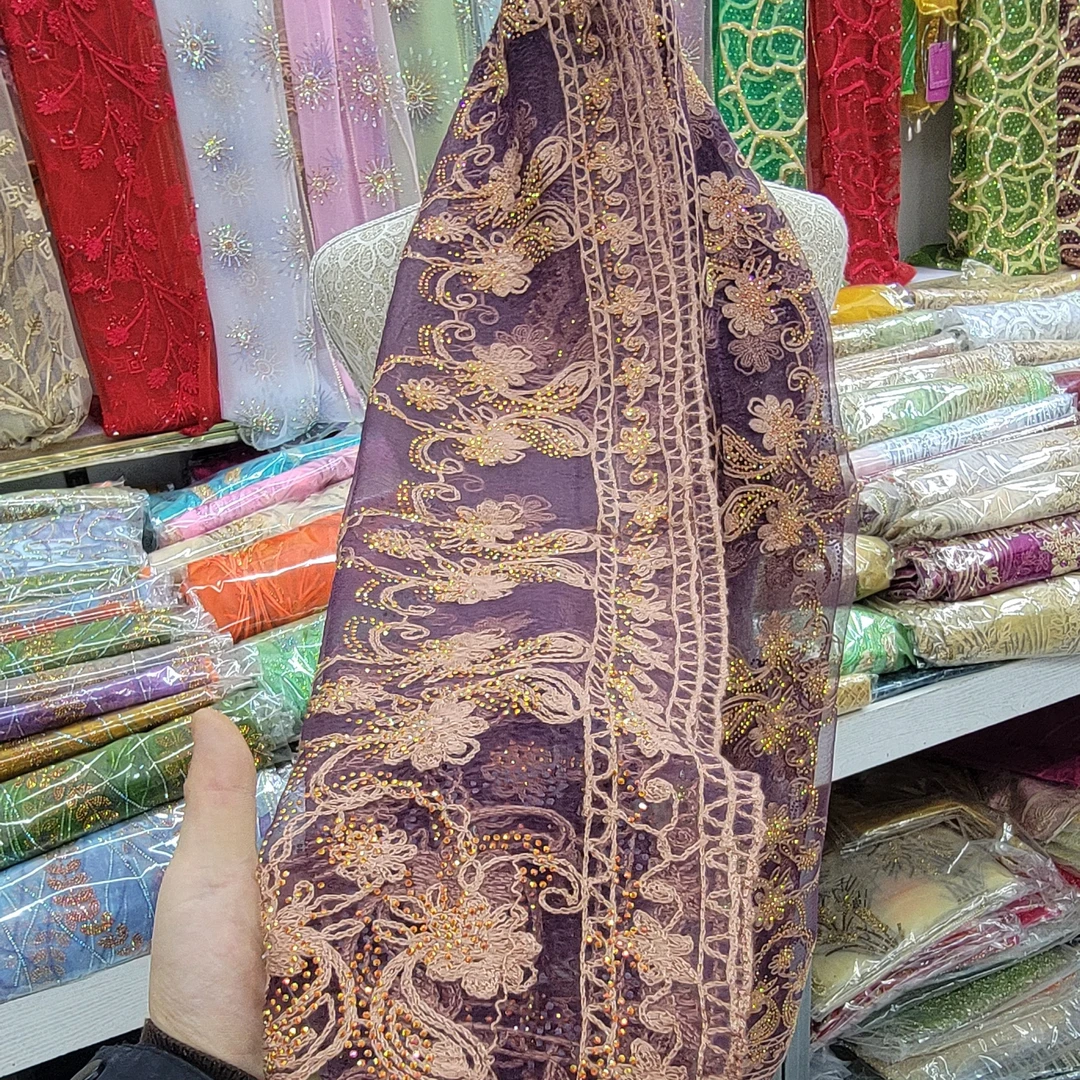 绣花的围巾رەشدىيە شارپا长度1.60 宽度60