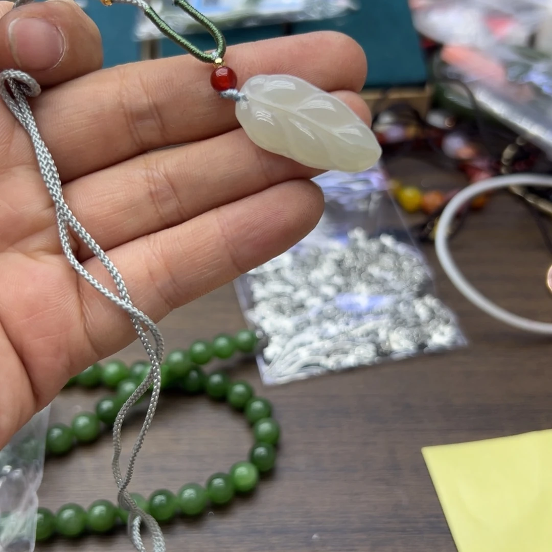 和田玉未镶嵌颈饰613