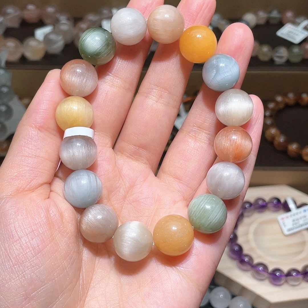 水晶手链未镶嵌爱****猫兔毛手链，晶体通透