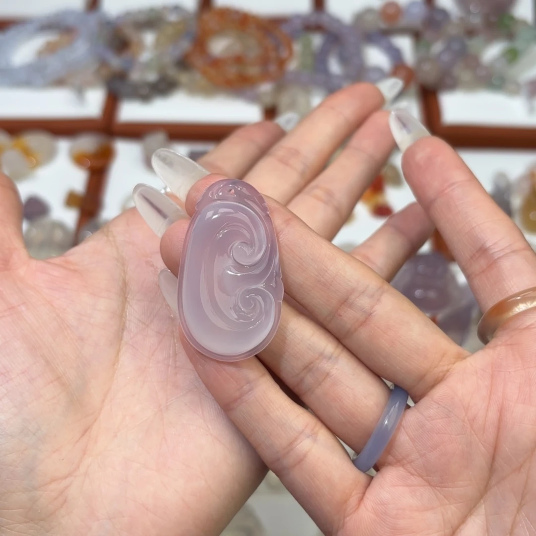 玛瑙/玉髓颈饰未镶嵌淡***陌