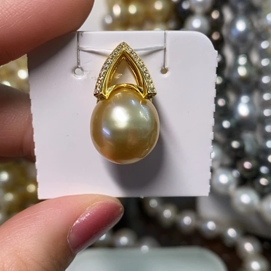 海水珍珠颈饰银S925镶嵌13.69