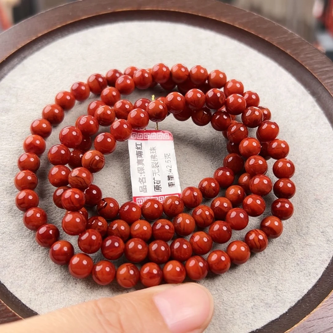 南红玛瑙手串未镶嵌