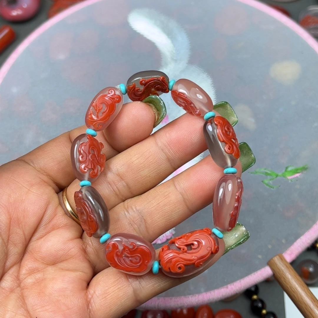 南红玛瑙未镶嵌手串