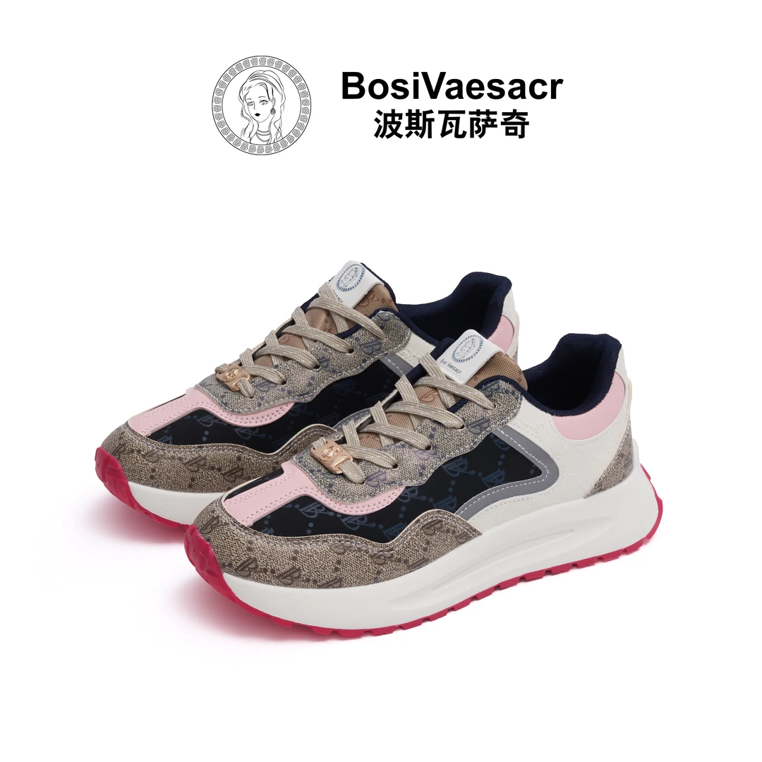 【晶晶专属】新款Bosi Vaesacr波斯瓦萨奇潮流厚底时尚休闲运动鞋