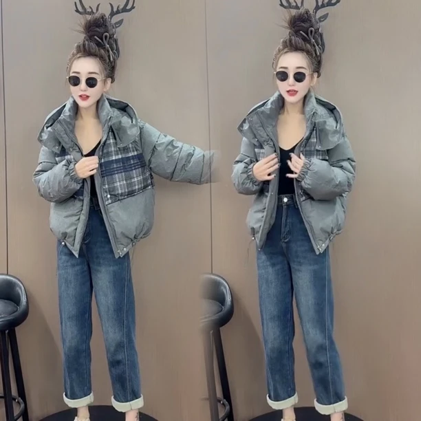 2025秋冬新款洋气宽松百搭减龄女装不贴身时尚网红高档减龄棉服女