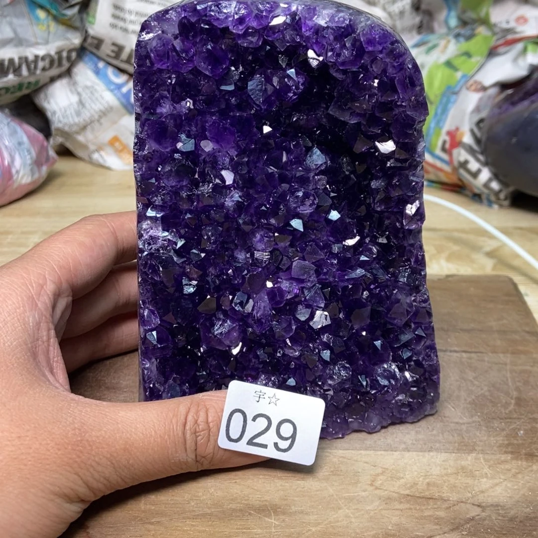 紫晶天然水晶摆件未镶嵌