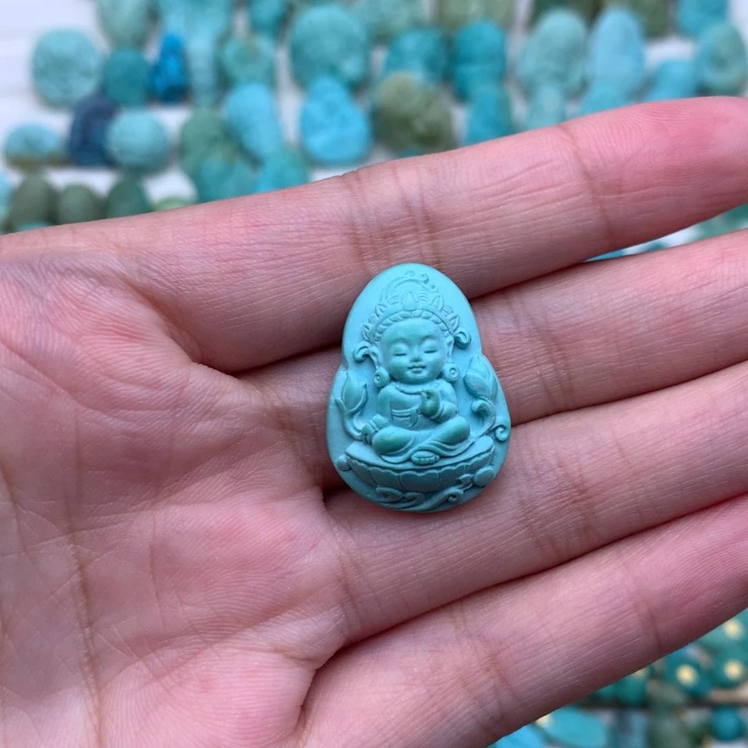 未镶嵌绿松石珠宝奇石